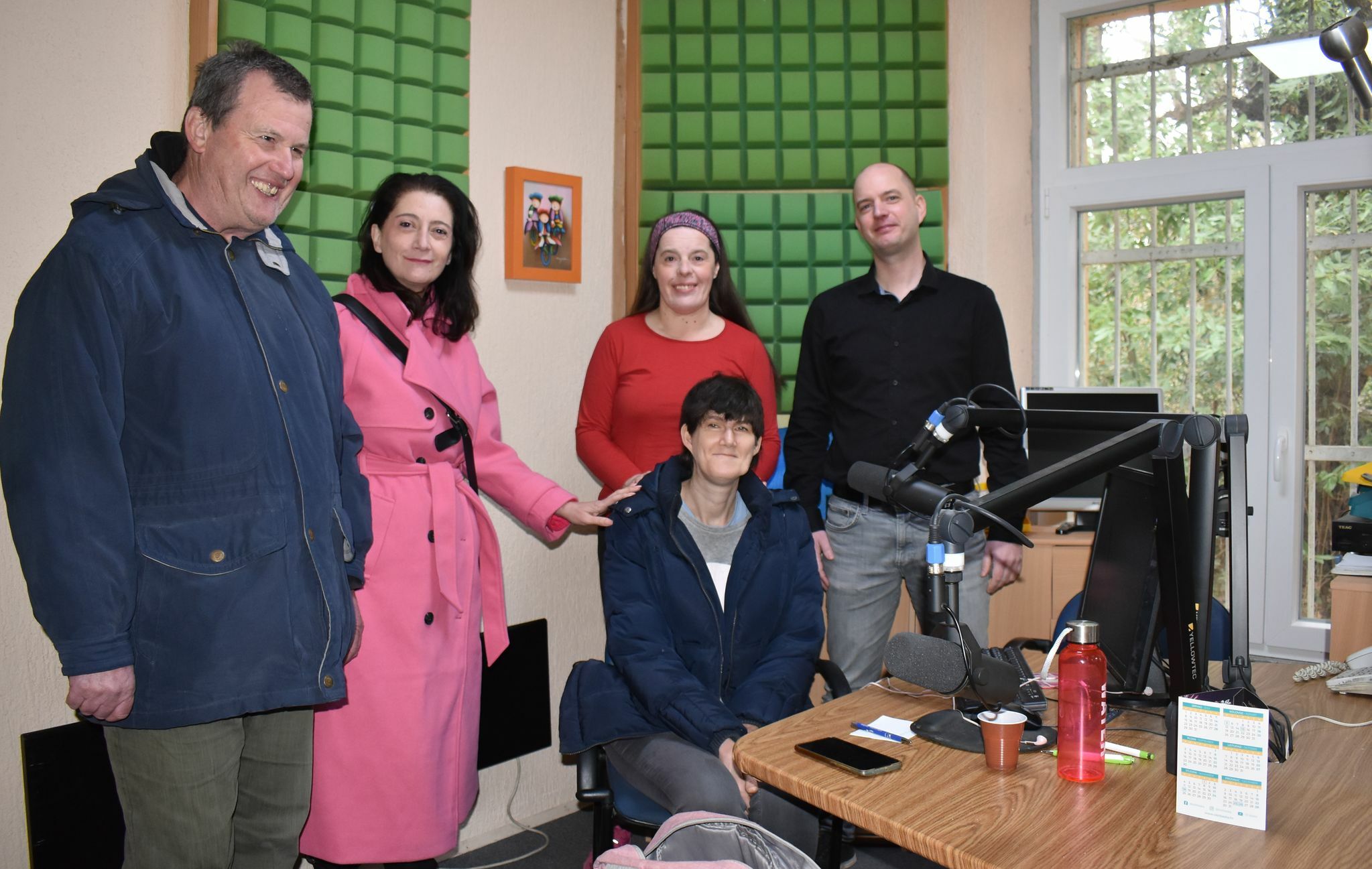Uredništvo Spajalice stiglo je u studio Radija OK lociranom u Krasu u Općini Dobrinj / Foto M. TRINAJSTIĆ