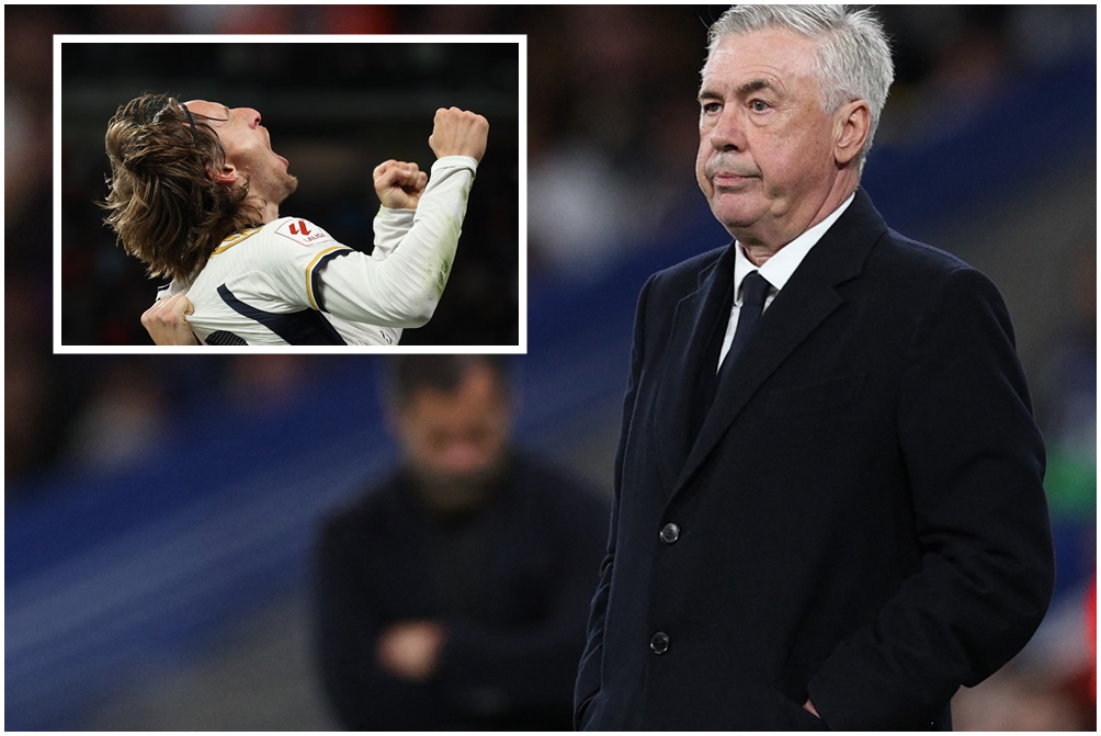 Luka Modrić i Carlo Ancelotti/Foto REUTERS