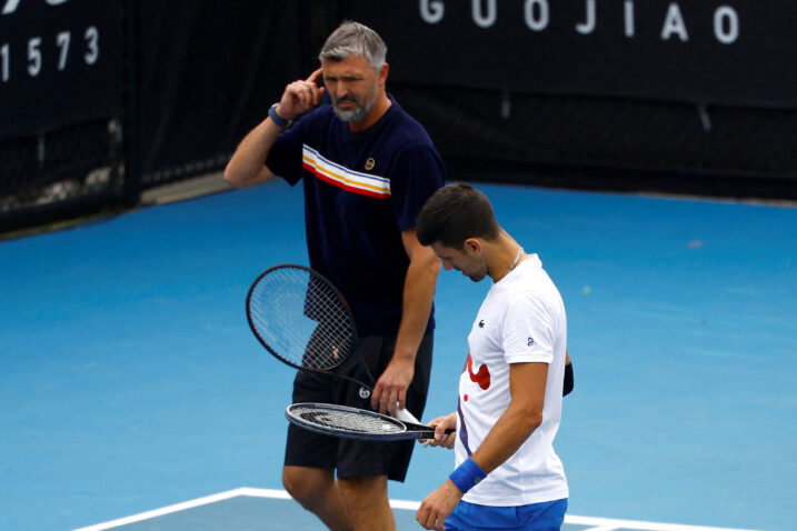 Goran Ivanišević i Novak Đoković/Foto REUTERS