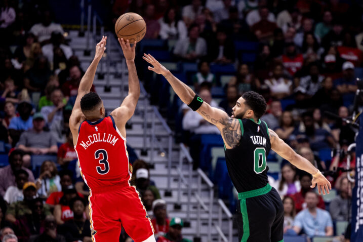 CJ McCollum i Jayson Tatum/Foto REUTERS