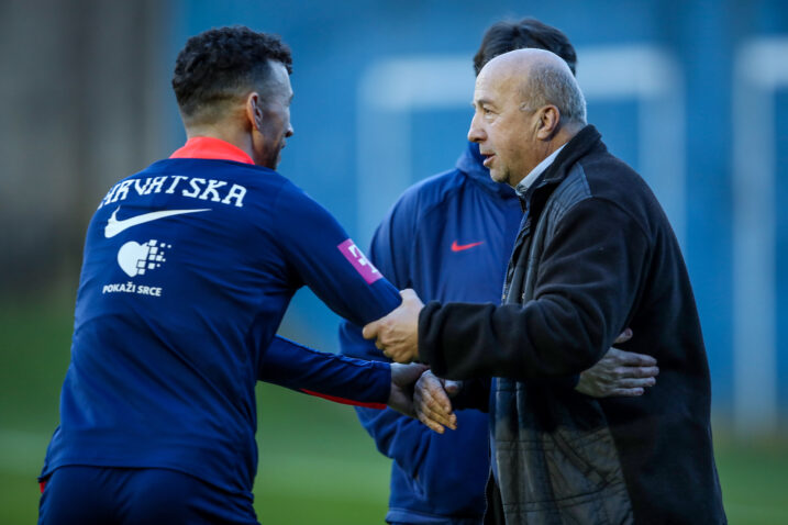 Ivan Perišić i Velimir Zajec na treningu u Maksimiru/Foto PIXSELL