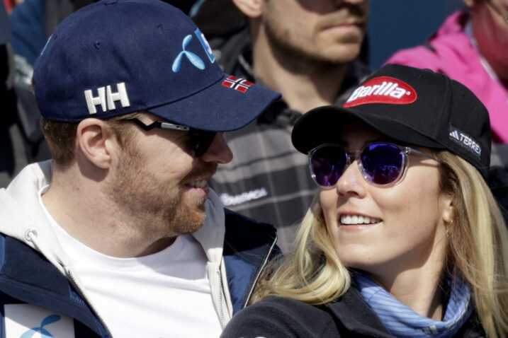 Aleksander Aamodt Kilde i Mikaela Shiffrin/Foto REUTERS