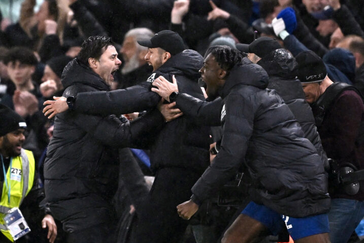 Mauricio Pochettino slavi pogodak nakon što je Cole Palmer zabio četvrti pogodak/Foto REUTERS
