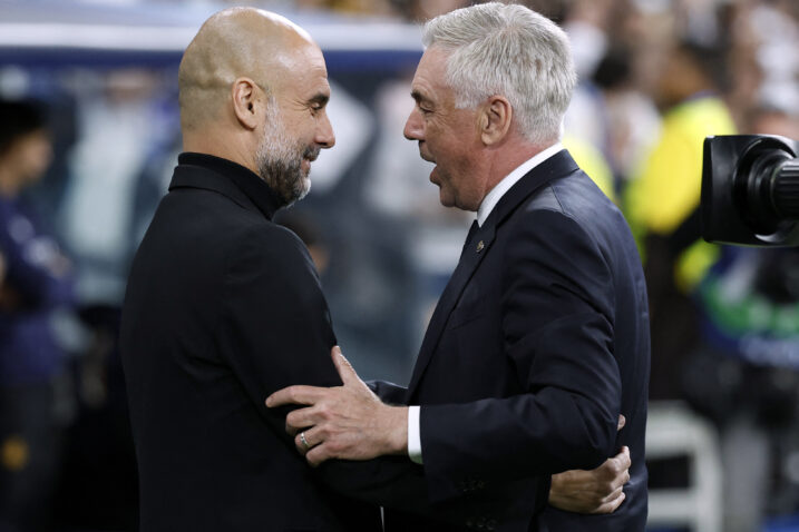 Pep Guardiola i Carlo Ancelotti/Foto REUTERS