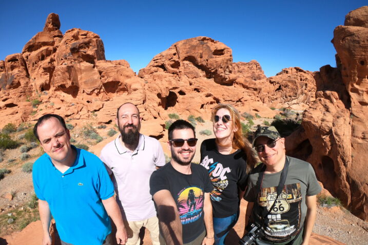 Rezervat Valley of Fire - Anton Stipeč, Andrea Verch, Marko Kovačić, Matea Mašinović i Giorgio Rizzarelli / Foto AAD RIJEKA