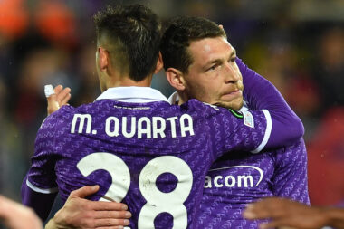 Andrea Belotti i Lucas Martinez Quarta (Fiorentina)/Foto REUTERS