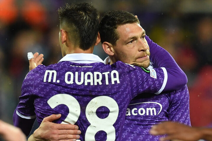 Andrea Belotti i Lucas Martinez Quarta (Fiorentina)/Foto REUTERS