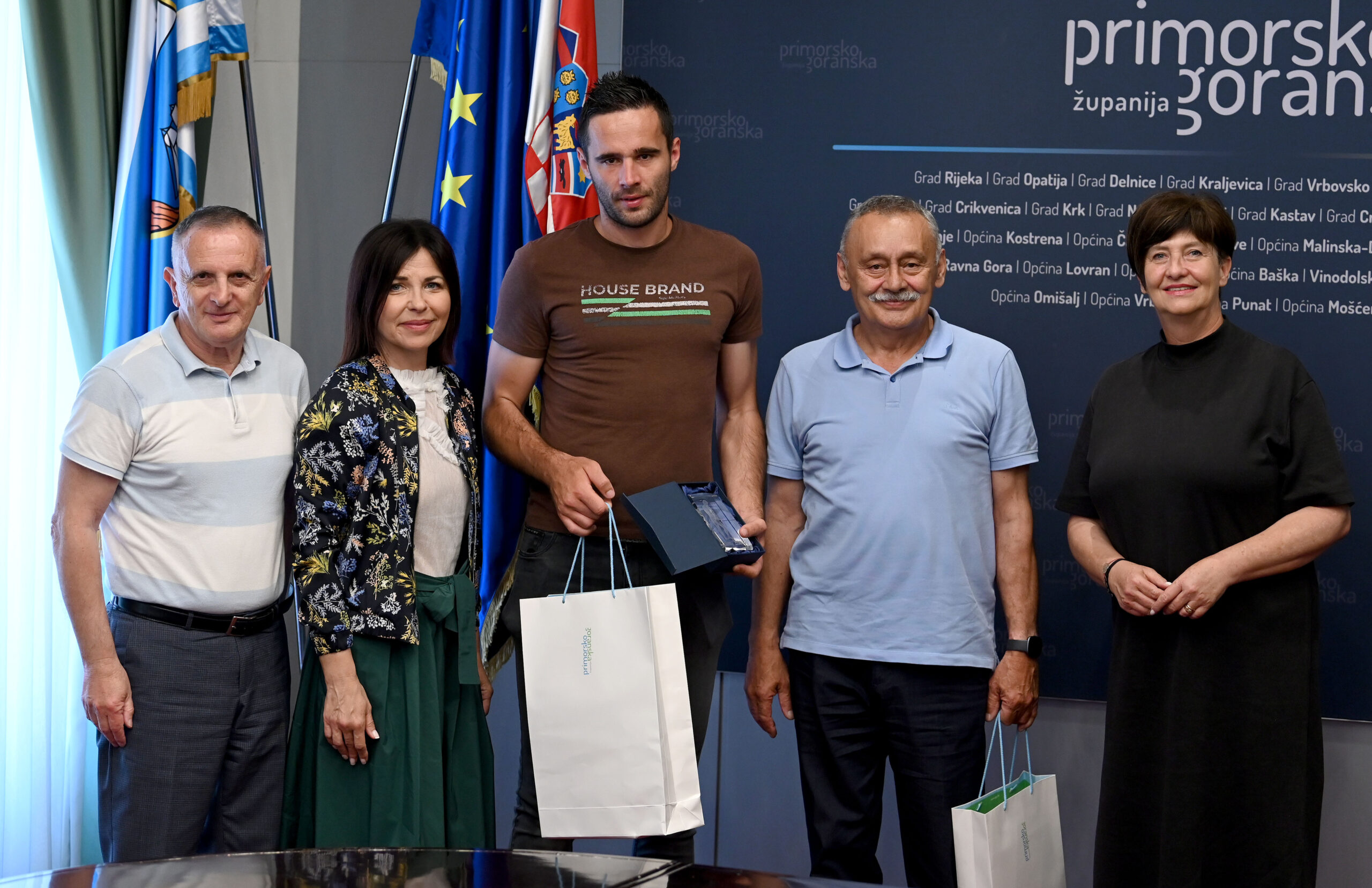 Miljenko Butković, Sonja Šišić, Marino Milićević, Vjekoslav Matetić i Marina Medarić/Foto V. KARUZA