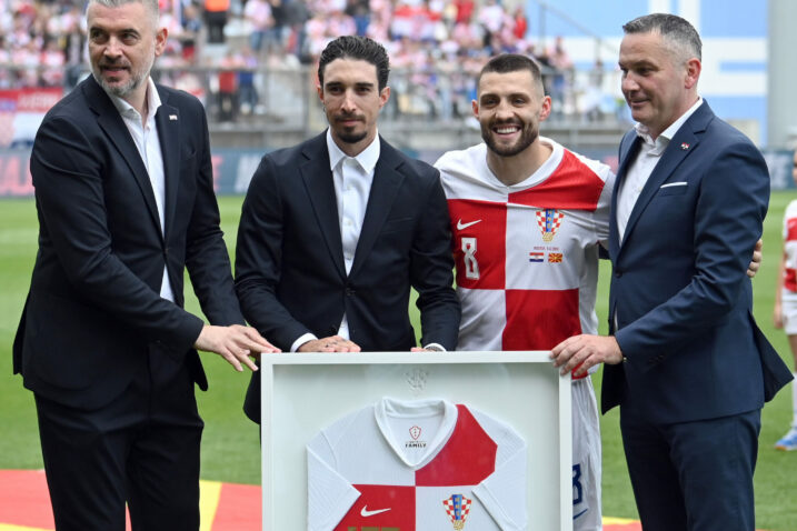 Stipe Pletikosa, Šime Vrsaljko, Mateo Kovačić i Marijan Kustić/Foto V. KARUZA