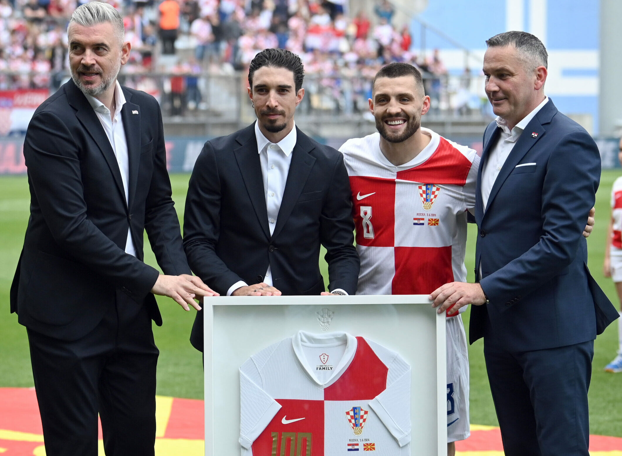 Stipe Pletikosa, Šime Vrsaljko, Mateo Kovačić i Marijan Kustić/Foto V. KARUZA