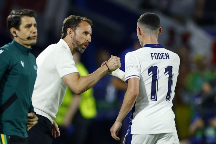 Gareth Southgate i Phil Foden/Foto Reuters