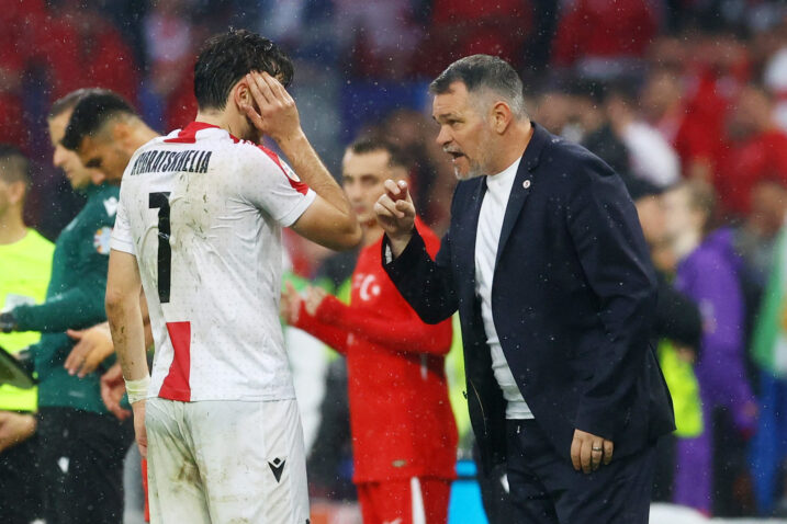 Kviča Kvaratškelia i Willy Sagnol/Foto REUTERS