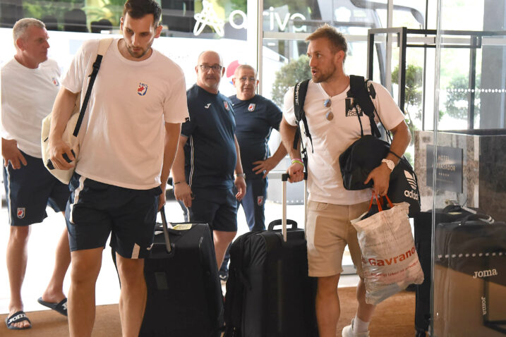 Josip Šarac i Luka Cindrić po dolasku u Opatiju/Foto S. DRECHSLER