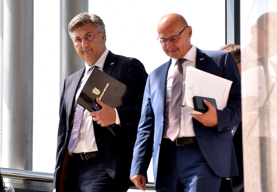 Premijer Andrej Plenković i ministar vanjskih poslova Gordan Grlić Radman / Foto: Davor Kovačević