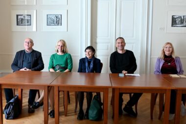 Konferenciju su najavili Ervin Dubrović, Eszter Tamasko, Ljubinka Toševa Karpowicz, Danko Švorinić i Laura Marchig / Foto Vedran Karuza