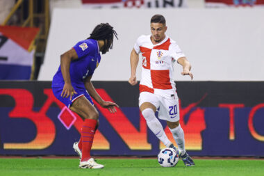 Franjo Ivanović i Jules Kounde/Foto Igor Kralj/PIXSELL