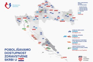 Ministarstvo zdravstva objavilo je mrežu mobilnih timova / Foto MINISTARTVO ZDRAVSTVA