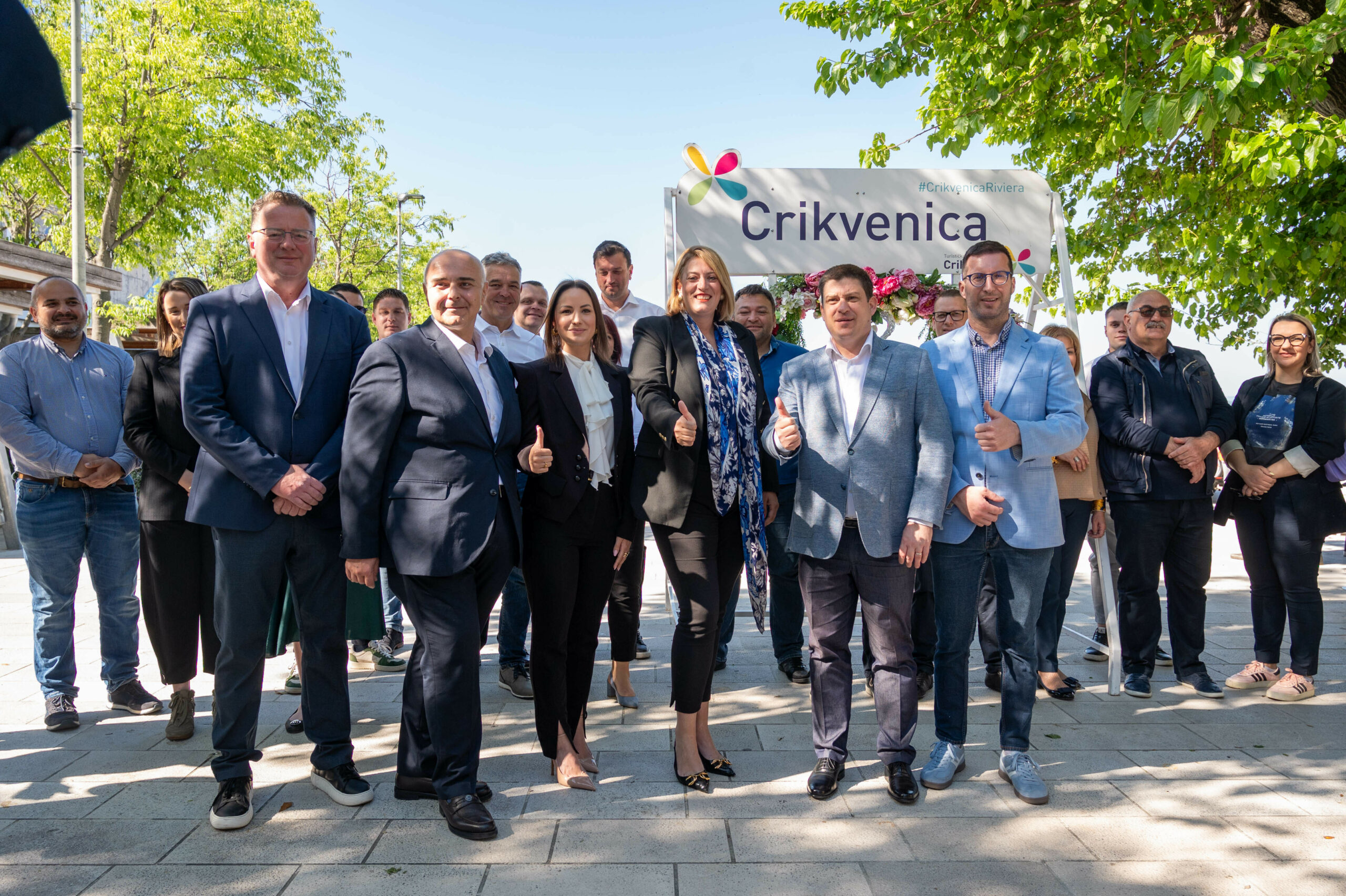 Predstavljanje HDZ-ove kandidatkinje Ivone Matošić Gašparović za gradonačelnicu Crikvenice / Foto ANA KRIŽANEC