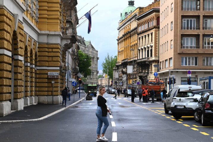 Pristup iz Splitske na Jadranski trg, kao i s Jadranskog trga u Zadarsku, još nekoliko dana neće biti moguć / Foto Marko Gracin