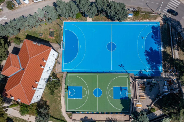Igrališta za nogomet i košarku u Velom Lošinju / Foto: Sandro Puncet