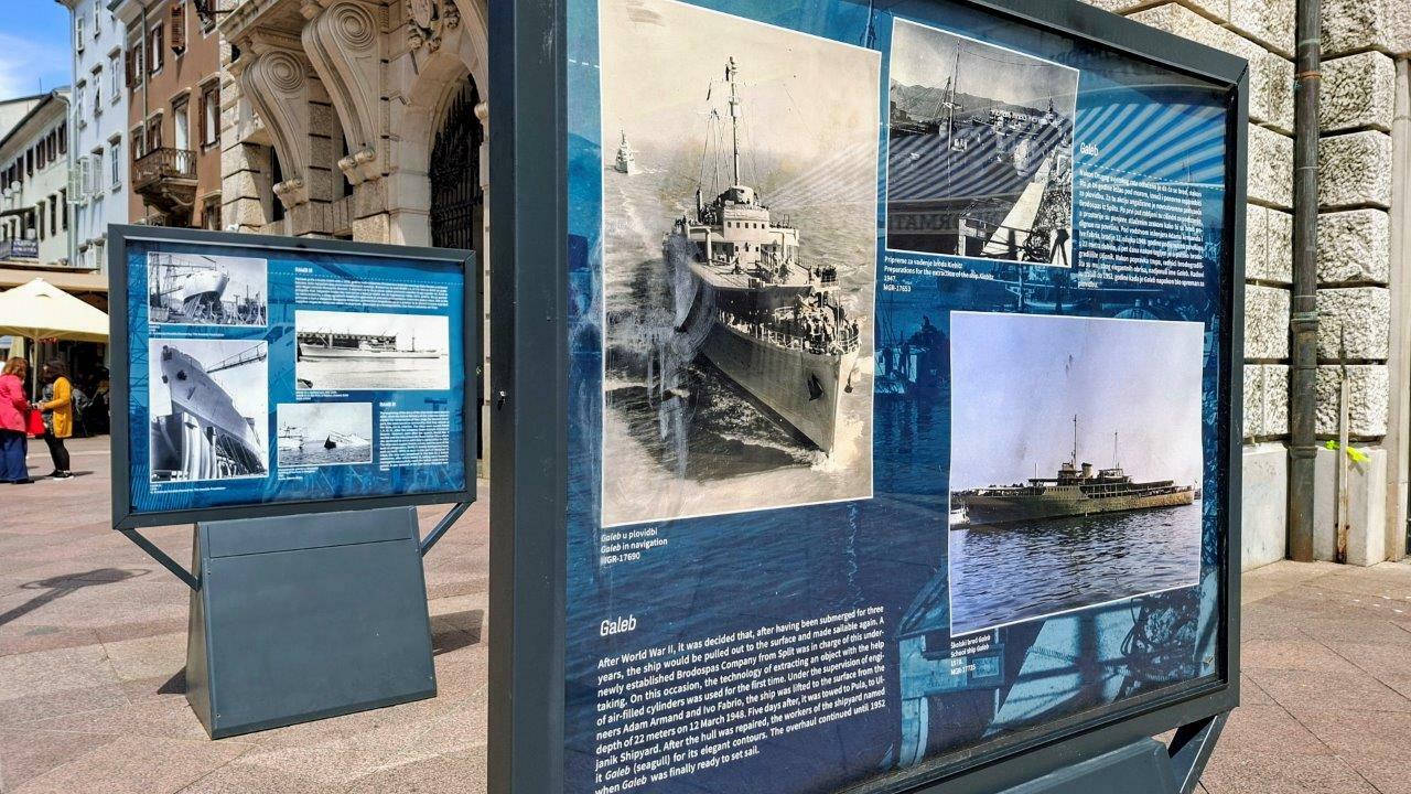 Na panoima se može vidjeti i okosnica sadržaja koji će činiti stalni postav "Galeba" / Foto GRAD RIJEKA
