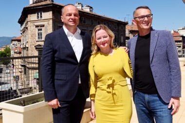 Siniša Hajdaš Dončić, Sandra Krpan i Ivica Lukanović / Foto Marko Gracin
