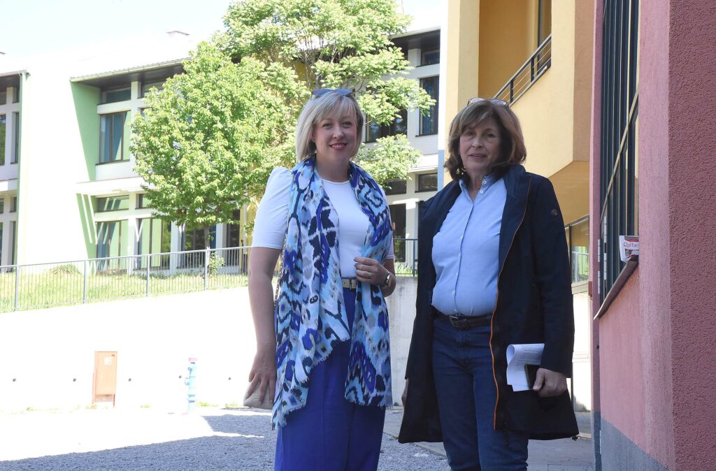Načelnica Ivana Cvitan Polić i ravnateljica OŠ Čavle Tanja Stanković / Snimio: Sergej Drechsler