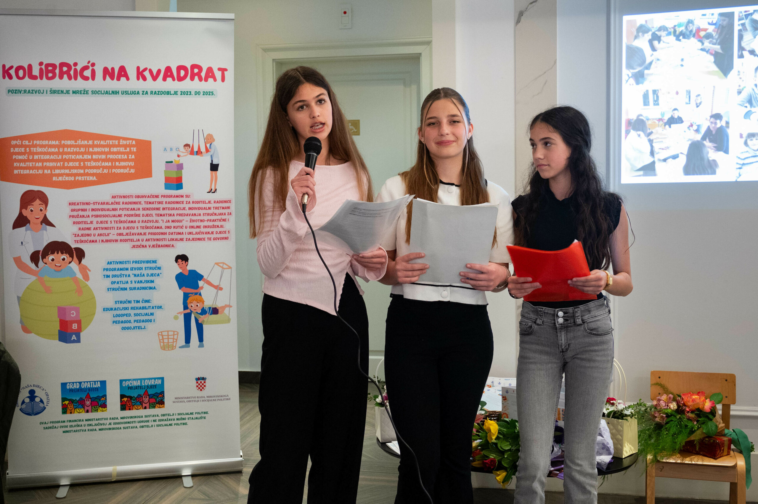 Program su vodile tri dječje vijećnice - Lana, Veronika i Paola / Foto: Ana Križanec
