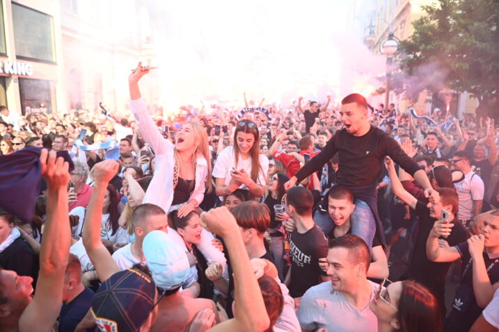 Šampionsko slavlje na Korzu nakon punih osam godina / Foto Nikola BLAGOJEVIĆ