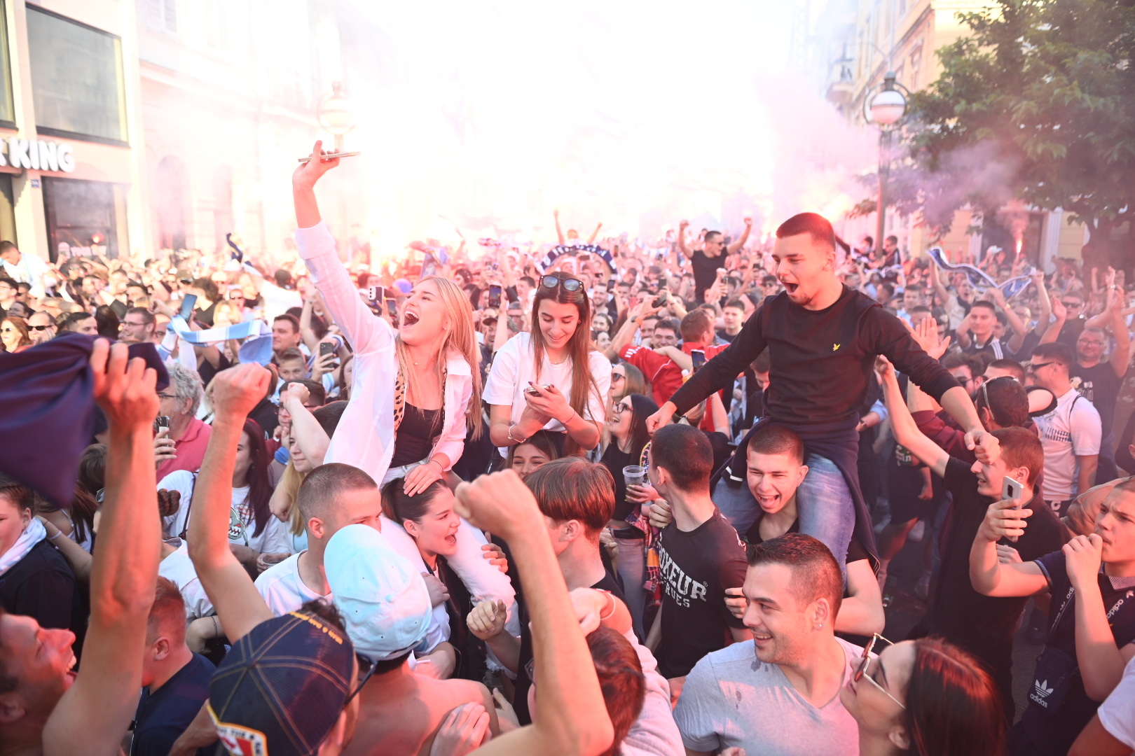 Šampionsko slavlje na Korzu nakon punih osam godina / Foto Nikola BLAGOJEVIĆ