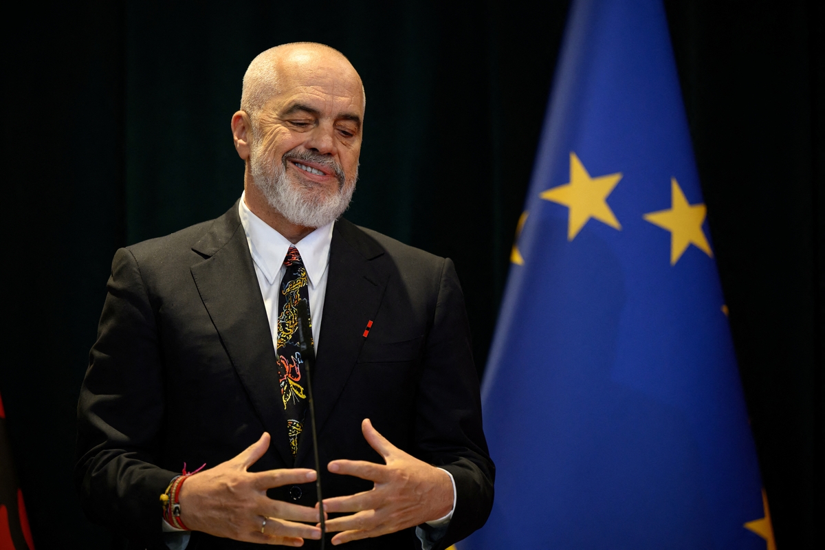 Edi Rama / Foto Leon Neal/Pool via REUTERS