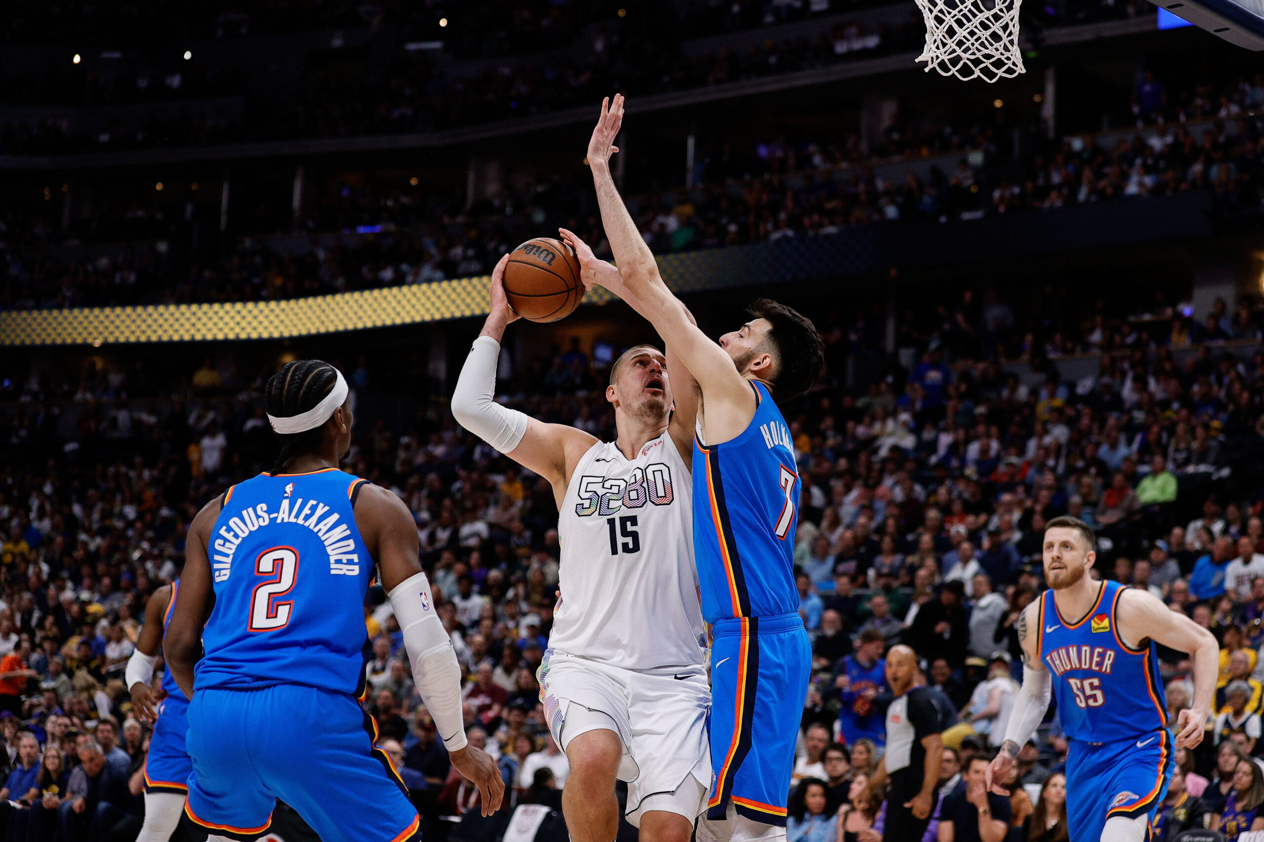 Nikola Jokić, Chet Holmgren i Shai Gilgeous-Alexander/Foto REUTERS