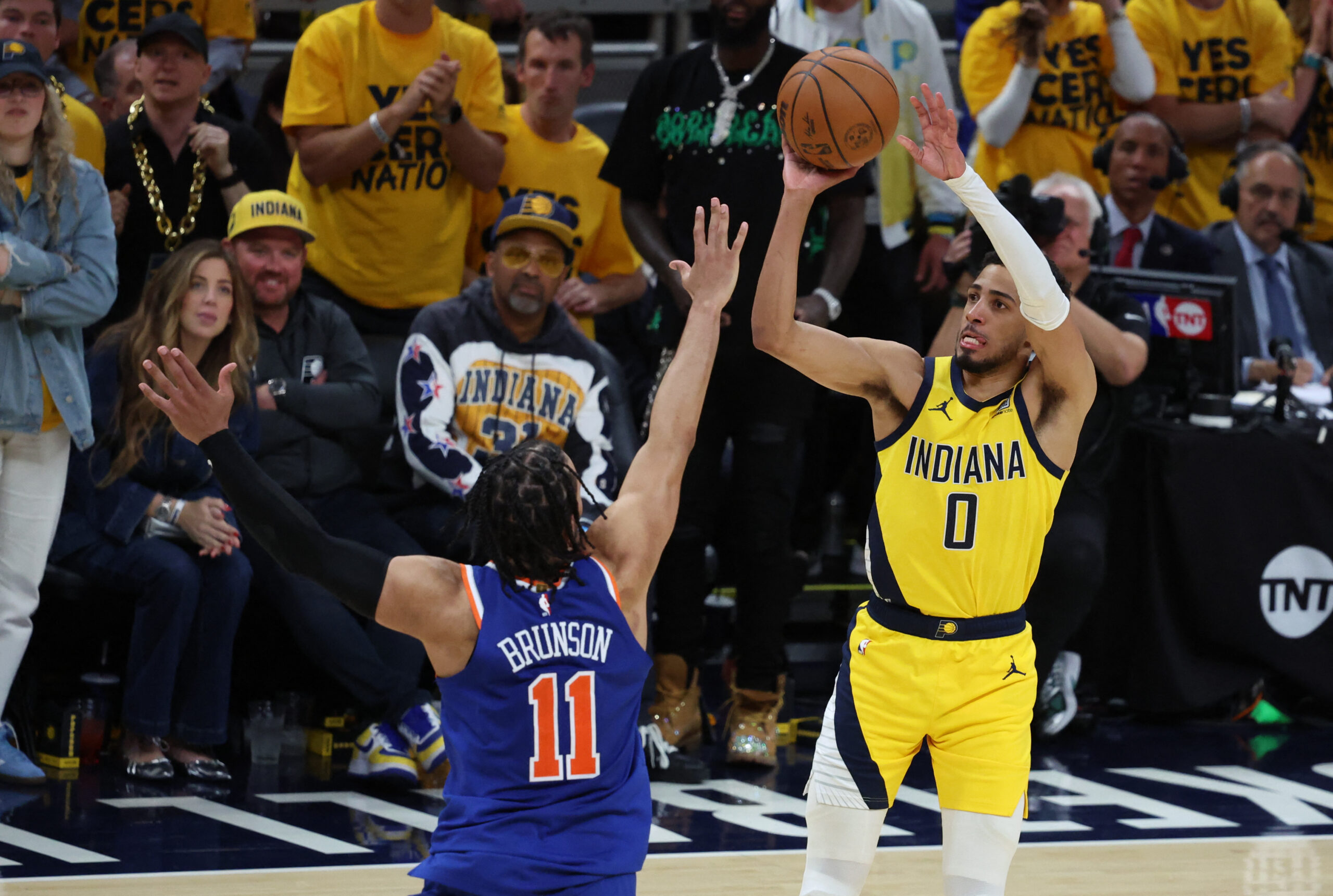 Tyrese Haliburton i Jalen Brunson/Foto REUTERS