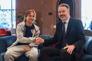 Luka Modrić i Dinko Lucić / Foto PBZ