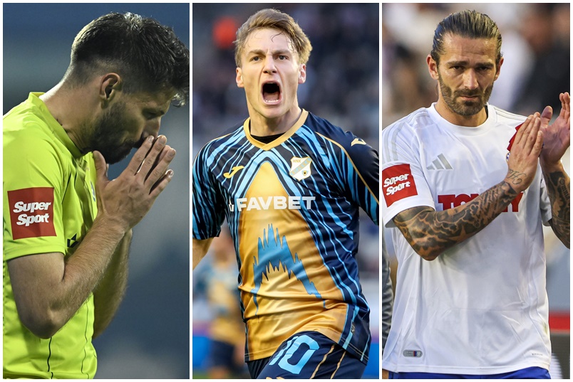 Bruno Petković, Toni Fruk i Marko Livaja/Foto PIXSELL