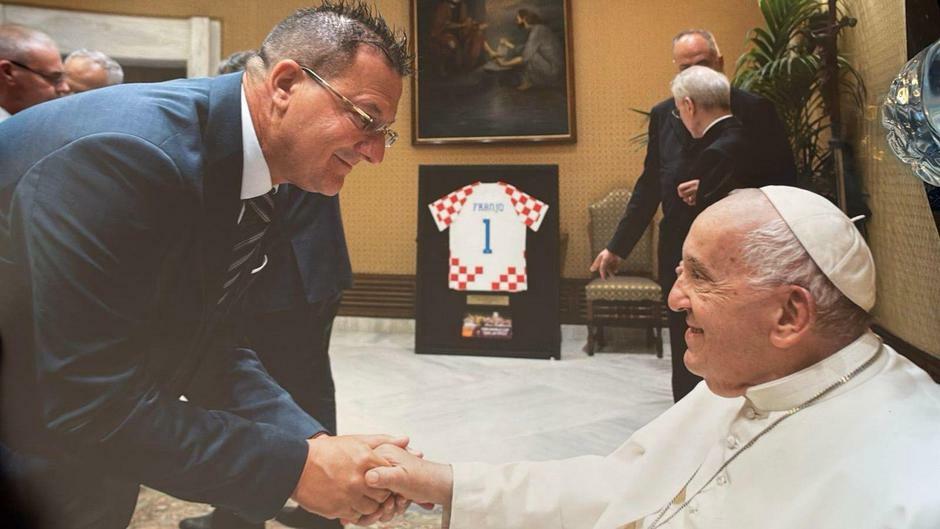 Damir Mišković i pokojni Papa Franjo/Foto Privatna Arhiva