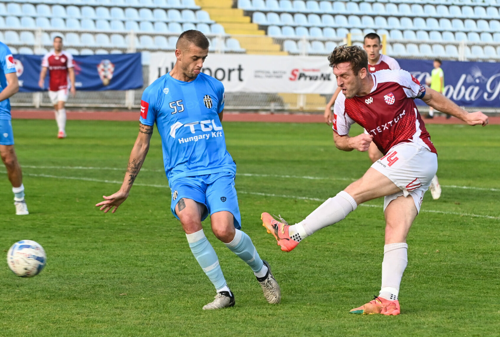 Ivan Graf (Opatija) i Sanin Muminović (Orijent)/Foto N. BLAGOJEVIĆ