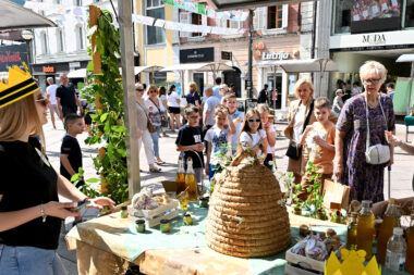 Na štandovima su se nudili kopriva, žir, smokva, bosiljak... / Foto VEDRAN KARUZA