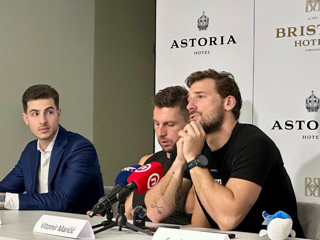Marc Ionescu, Petar Klovar i Vitomir Maričić nakon podviga / Foto: A. Kućel-Ilić