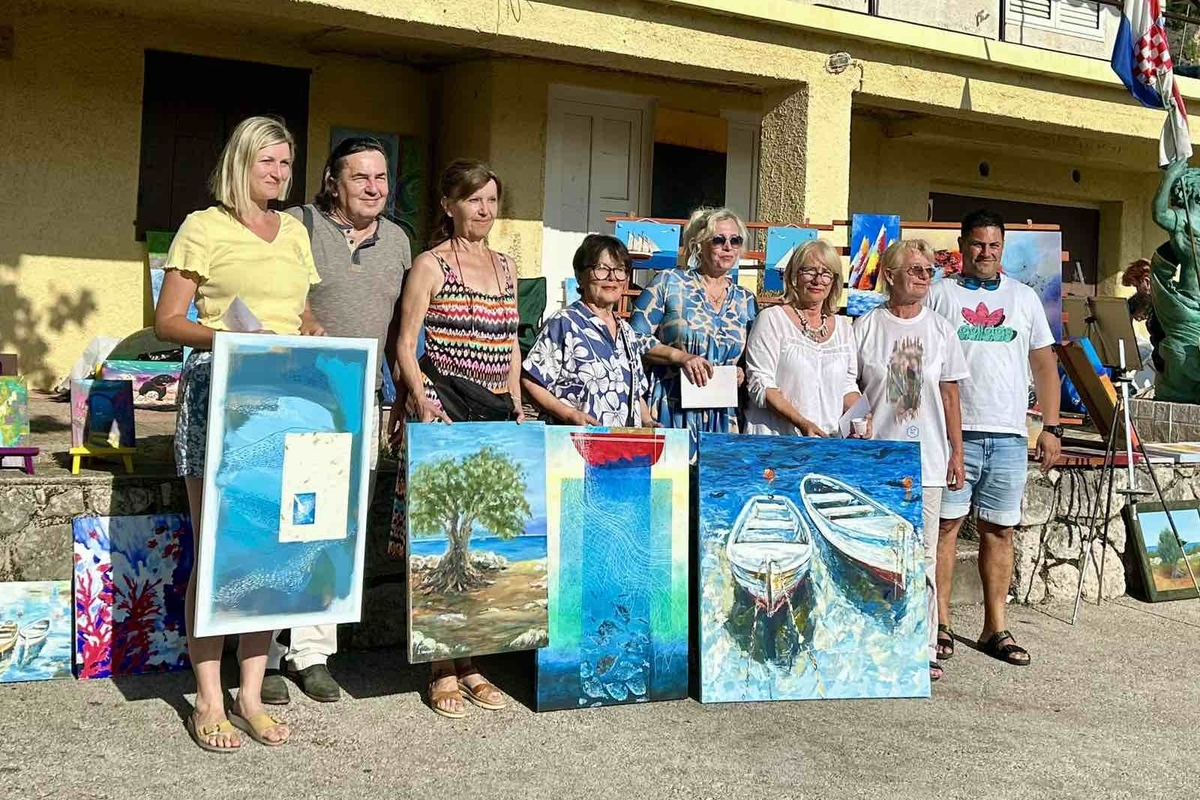 Nagrađeni umjetnici s članovima žirija / Foto Veli pinel
