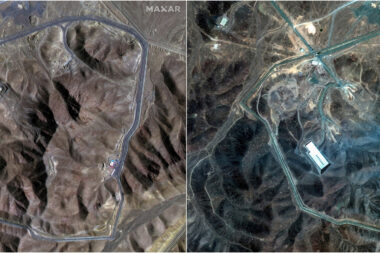 Satelitske snimke podzemnog kompleksa Fordow snimljene prije i nakon američkog napada / Reuters