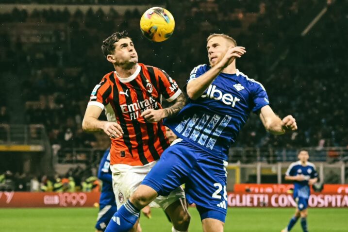 Ivan Smolčić tijekom susreta s Milanom/Foto FACEBOOK/COMO 1907