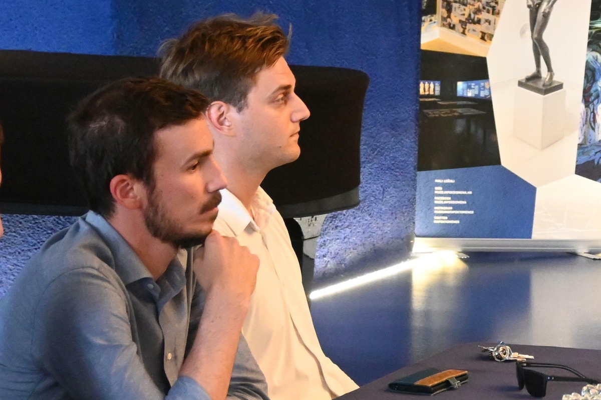 Marin Kajkara i Mario Okmažić na konstituiranju Gradskog vijeća / Foto Bojan Purić