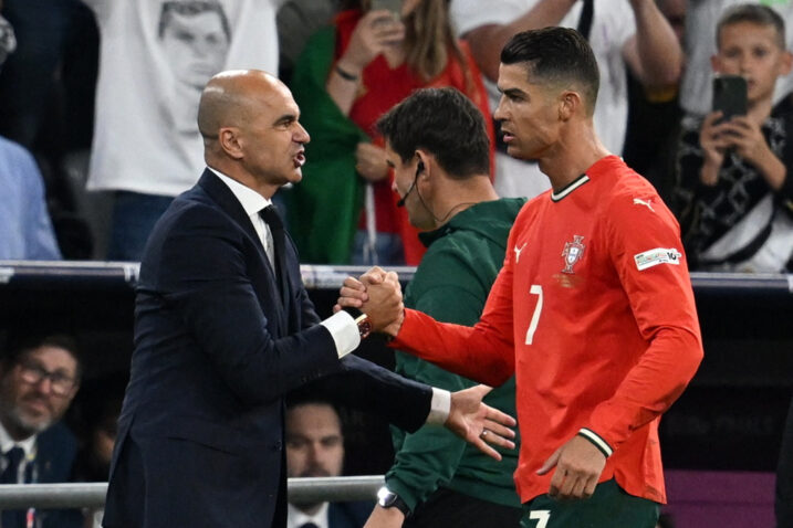 Roberto Martinez i Cristiano Ronaldo/Foto REUTERS