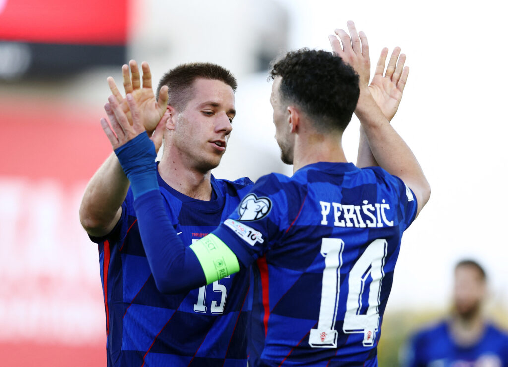 Mario Pašalić i Ivan Perišić/Foto REUTERS