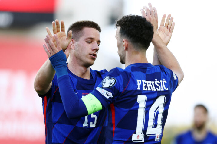 Mario Pašalić i Ivan Perišić/Foto REUTERS