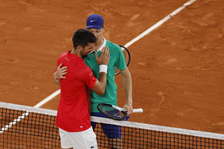 Novak Đoković i Jannik Sinner/Foto REUTERS