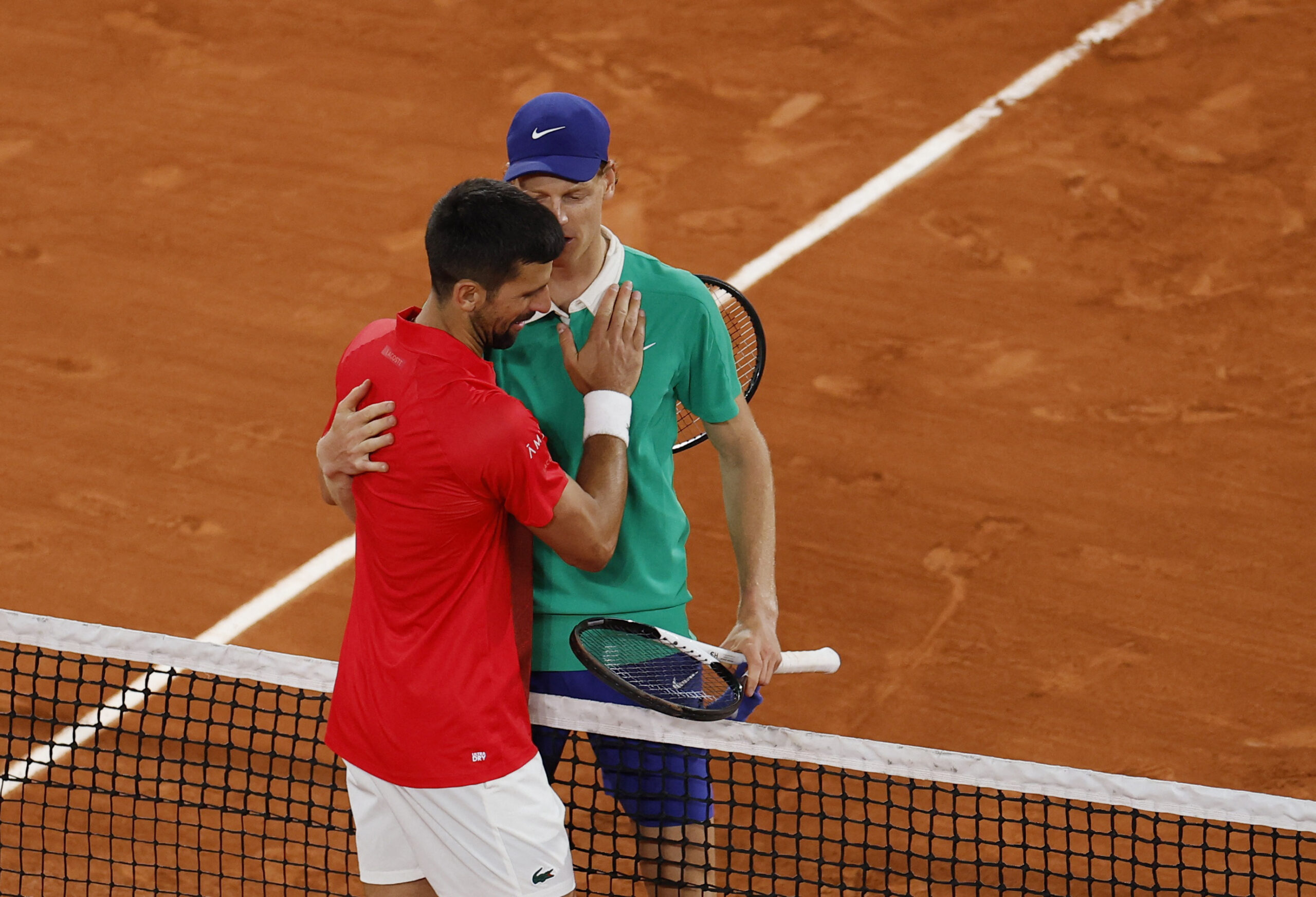 Novak Đoković i Jannik Sinner/Foto REUTERS