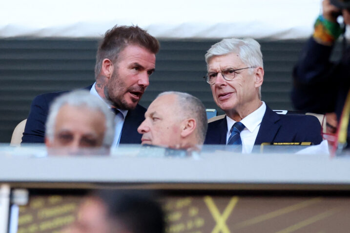 David Beckham i Arsene Wenger/Foto REUTERS