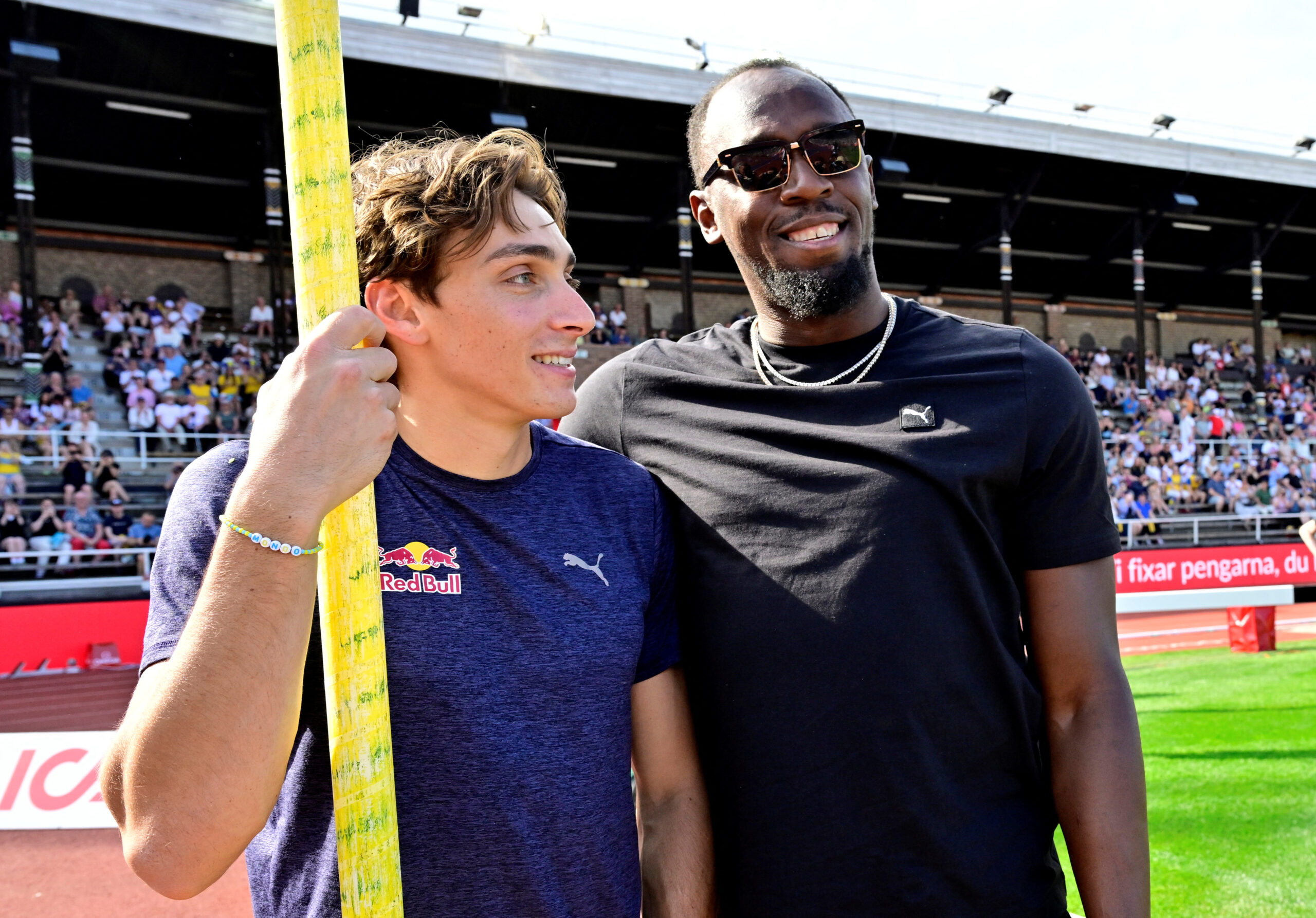 Armand Duplantis i Usain Bolt/Foto REUTERS